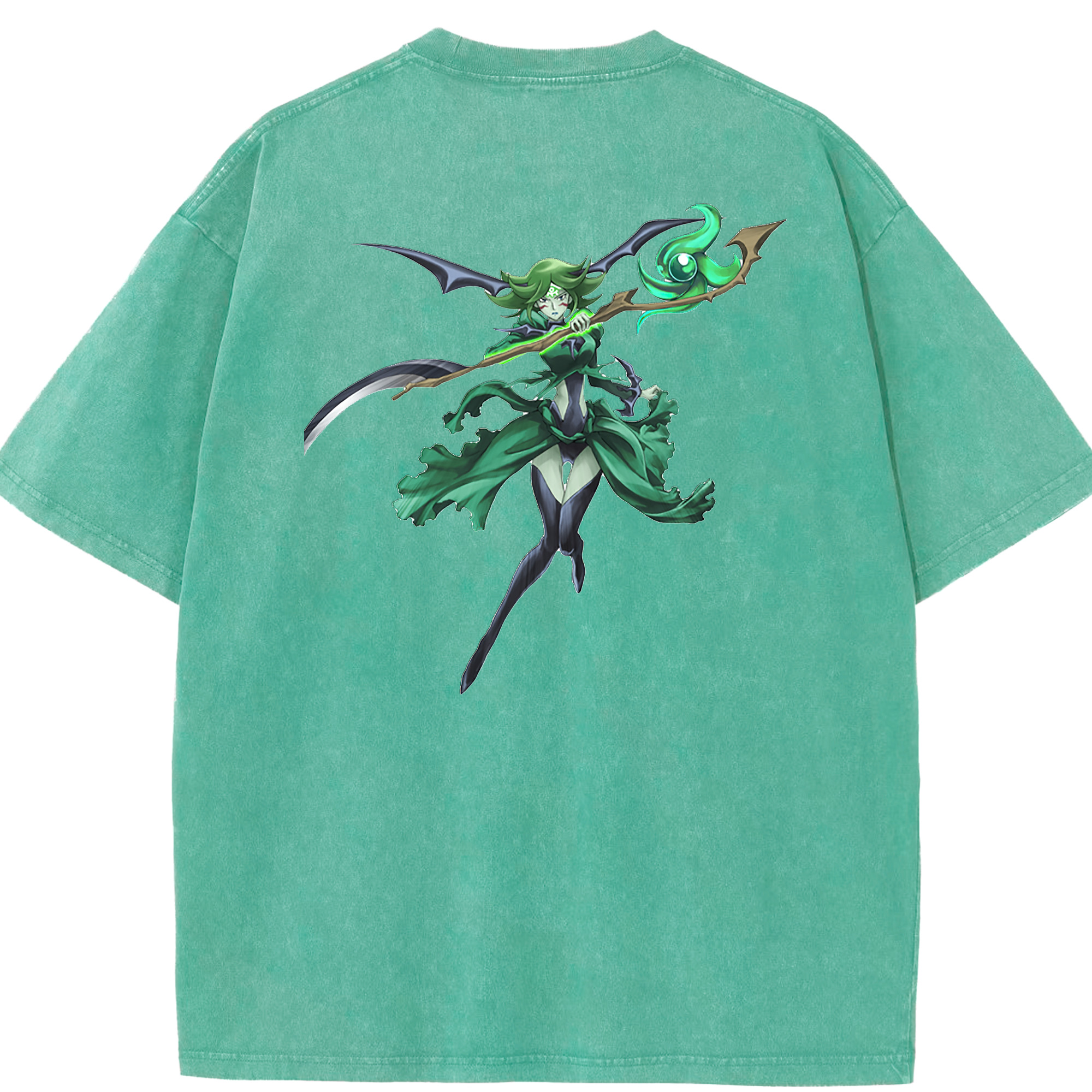 （画像用） 遊☆戯☆王 Yu-Gi-Oh! 綿100% ヴィンテージ風 半袖Tシャツ（背面プリント）